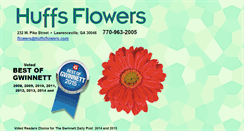 Desktop Screenshot of huffsflowers.com
